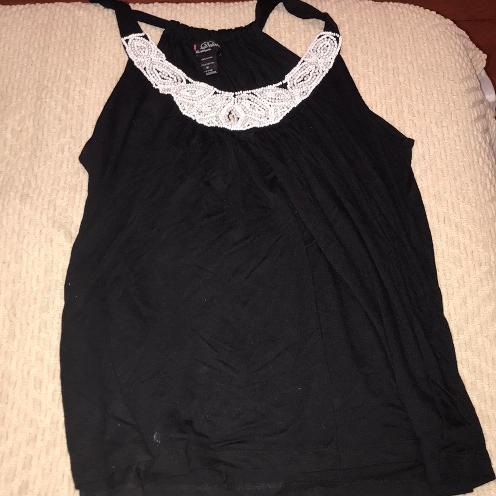 Soft black pearl shirt